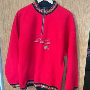 Tundra Red Crew Neck Sweater